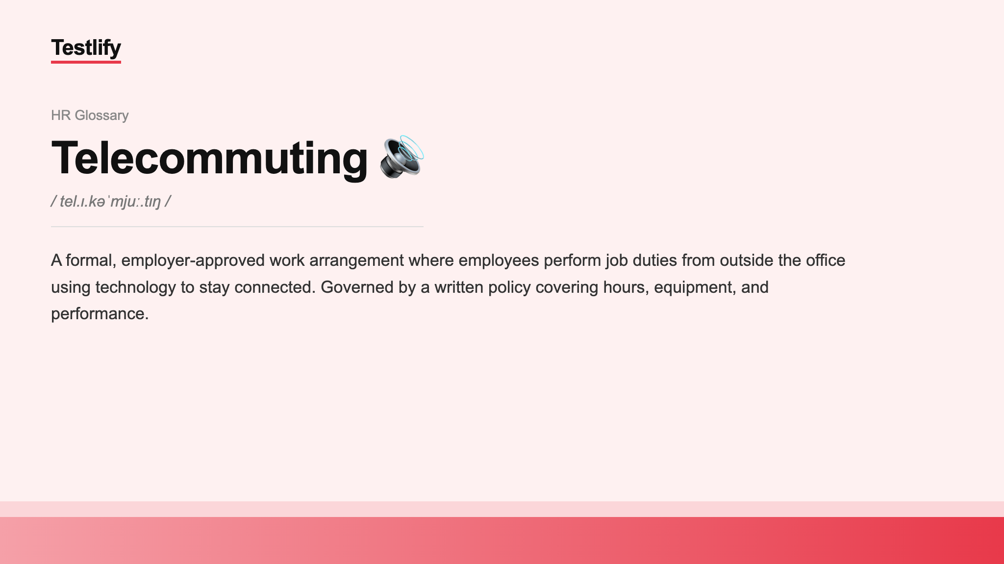 Image showing the meaning of telecommuting