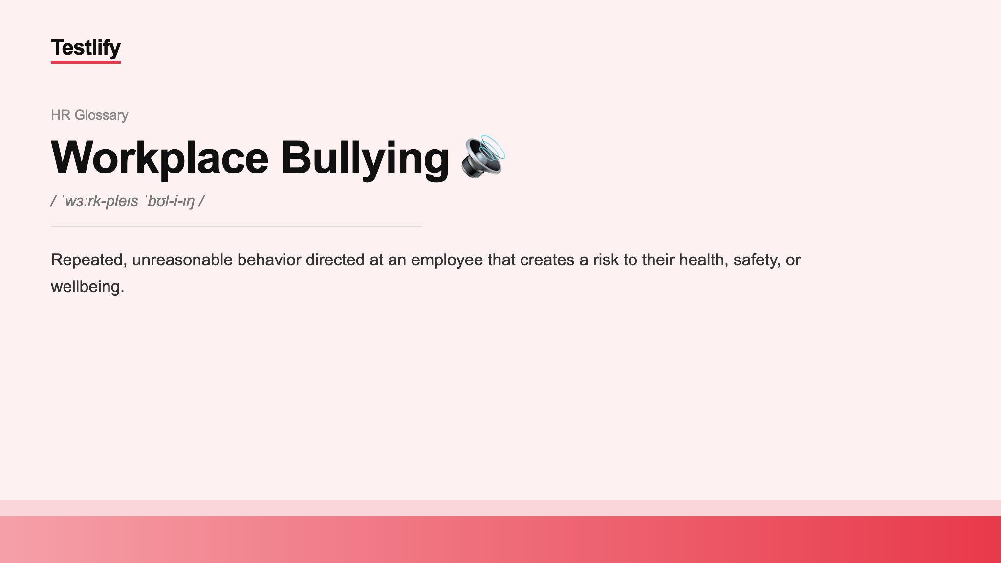 Image showing the meaning of workplace bullying