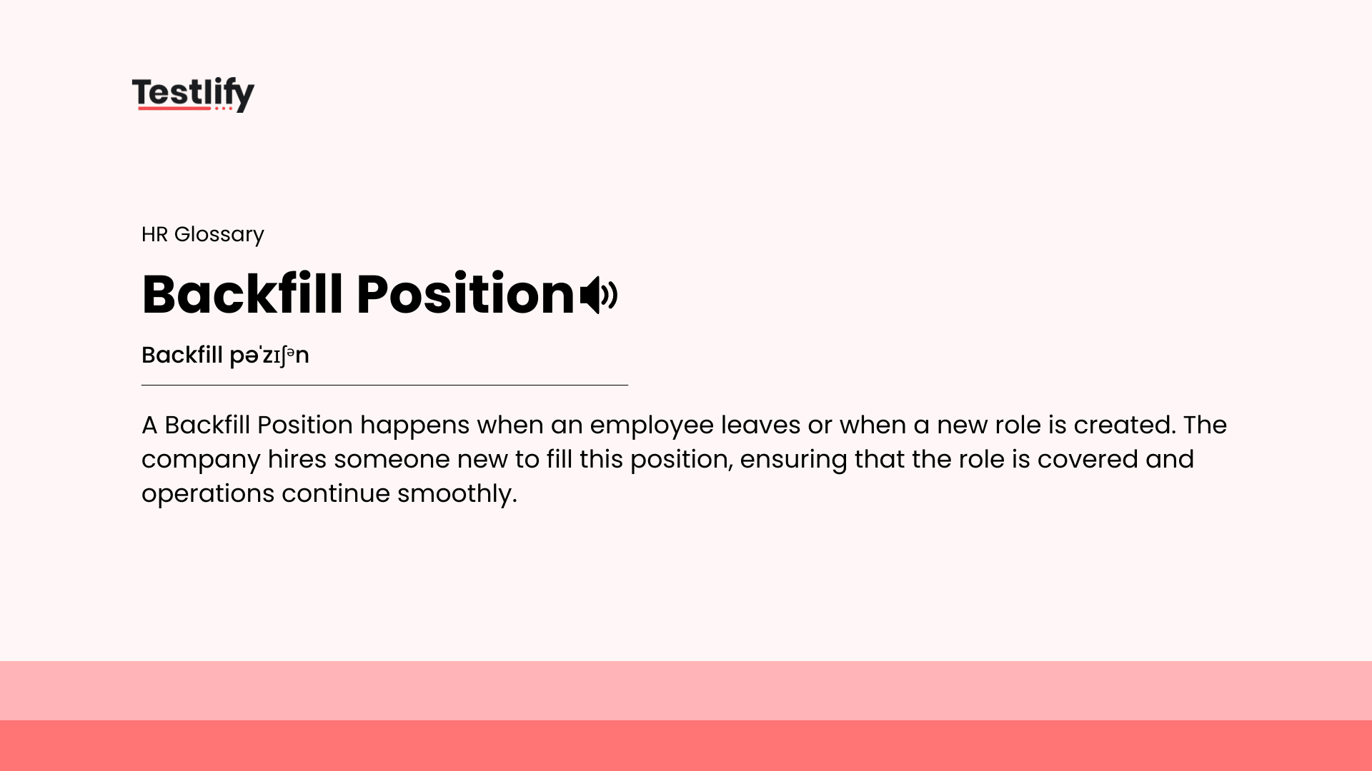 What is Backfill Position? | HR Glossary - Testlify