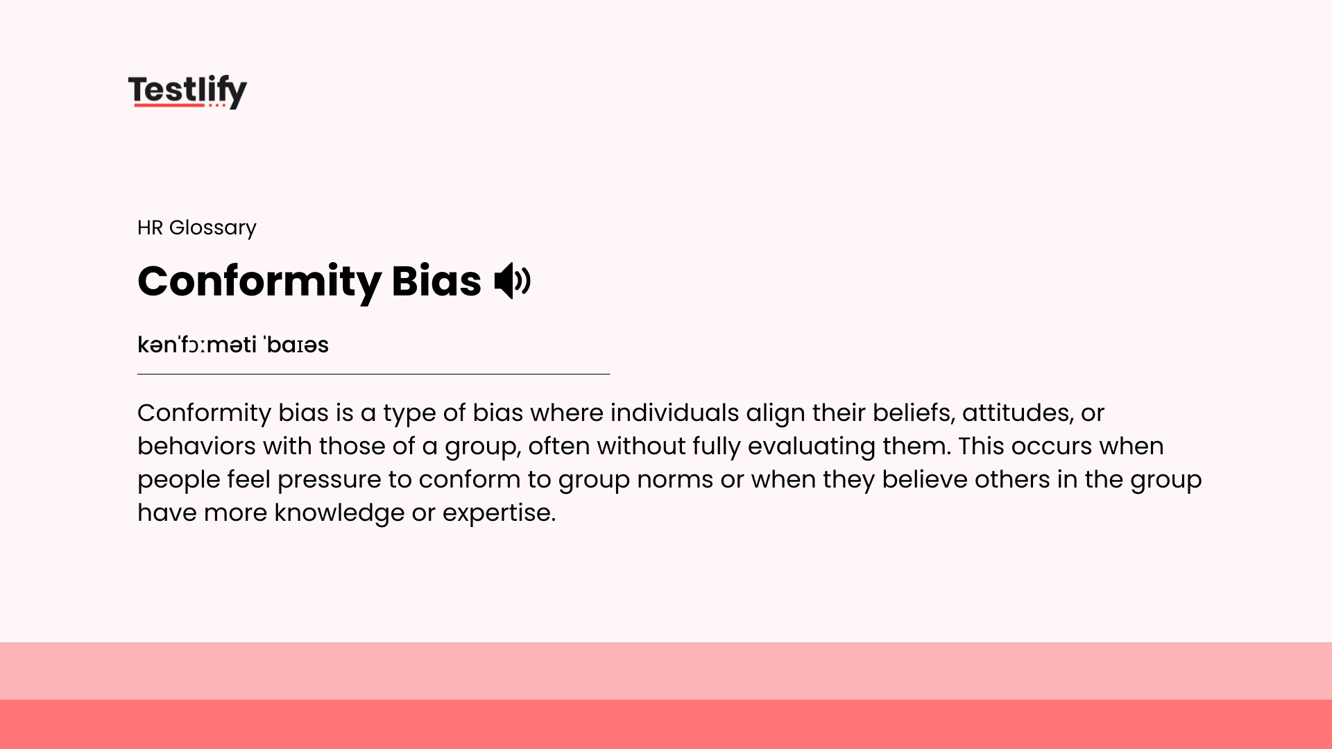 What is conformity bias? | HR Glossary - Testlify