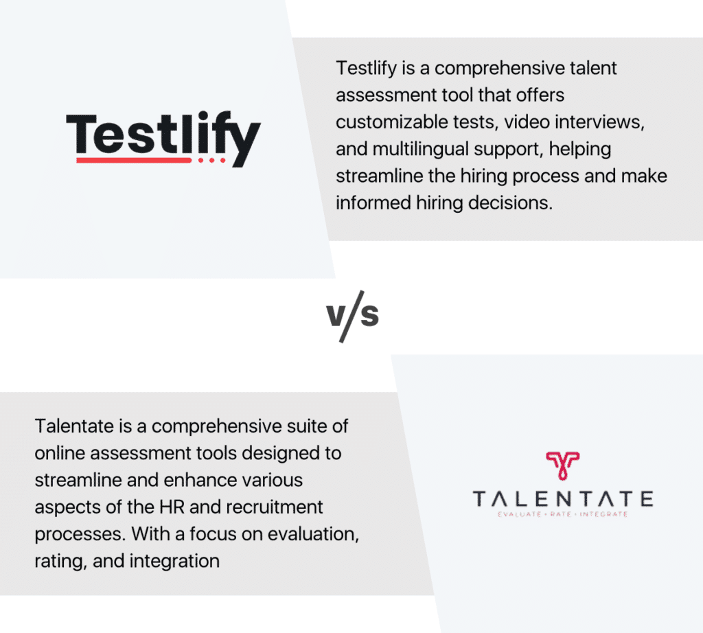 Testlify vs Talentate 2023