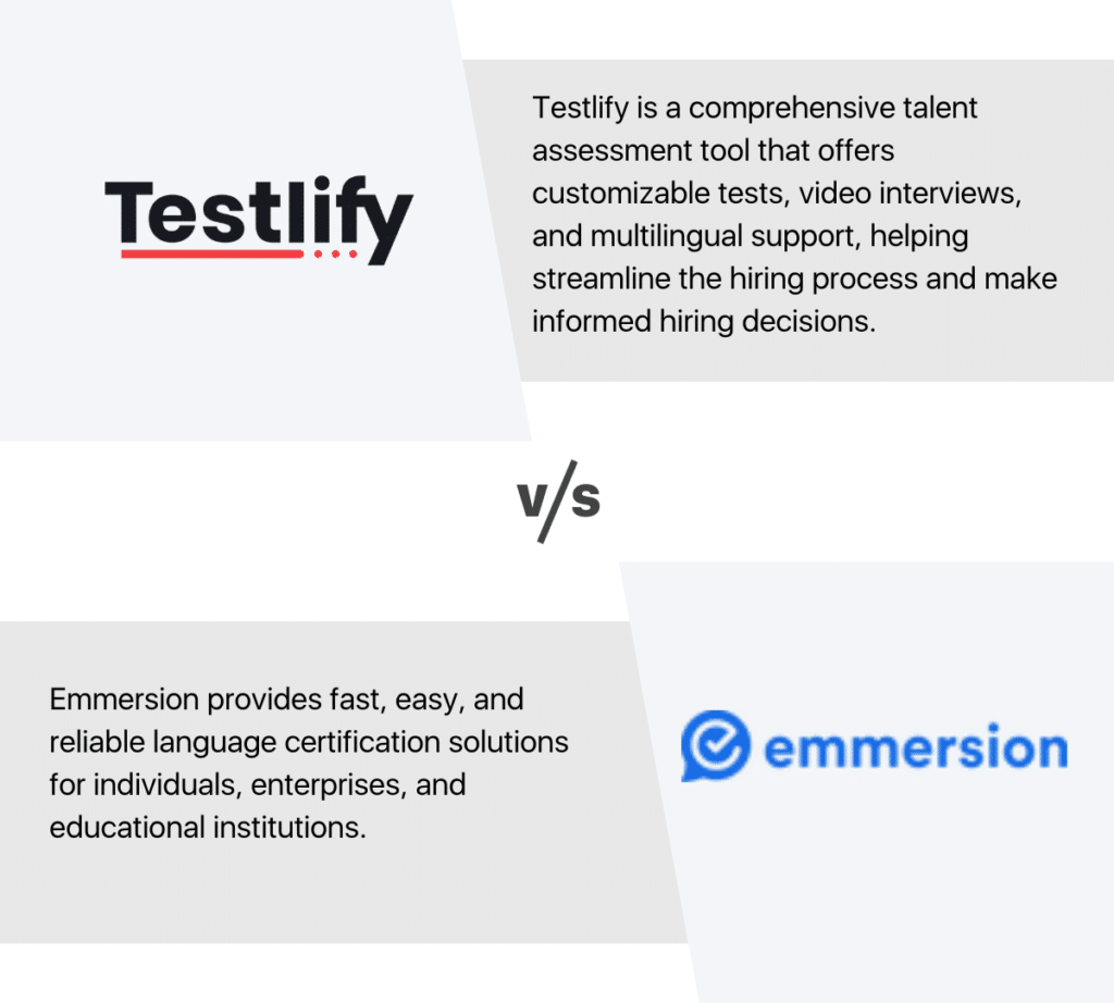 Testlify vs emmersion