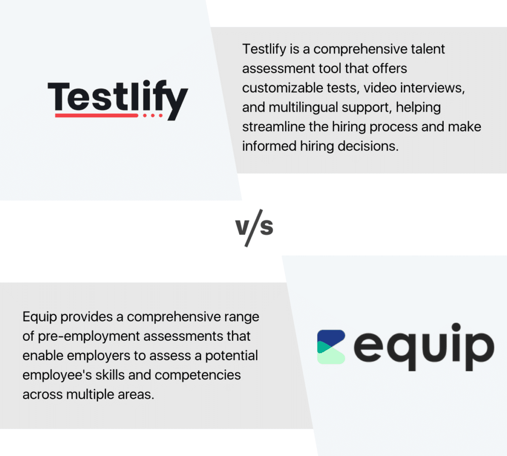 Testlify vs equip