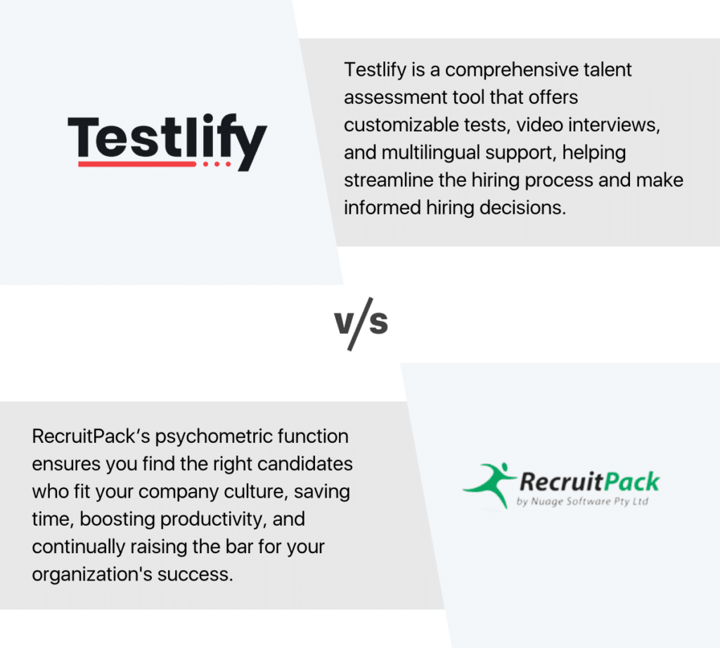 Testlify vs recruitpack