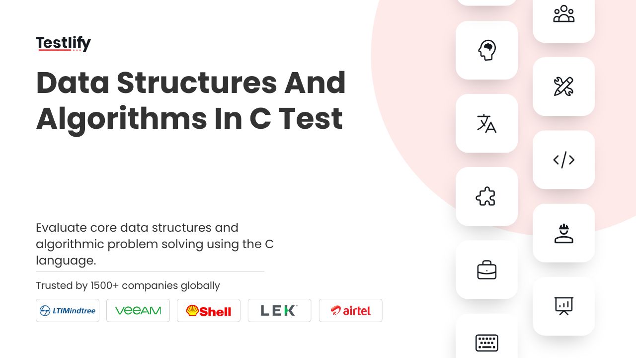 Data Structures and Algorithms in C - Testlify