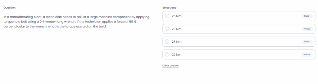 Mechanical aptitude tests from Testlify test library