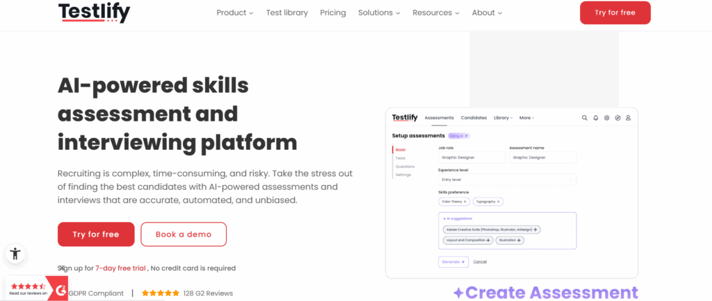 Testlify- top interviewing platform