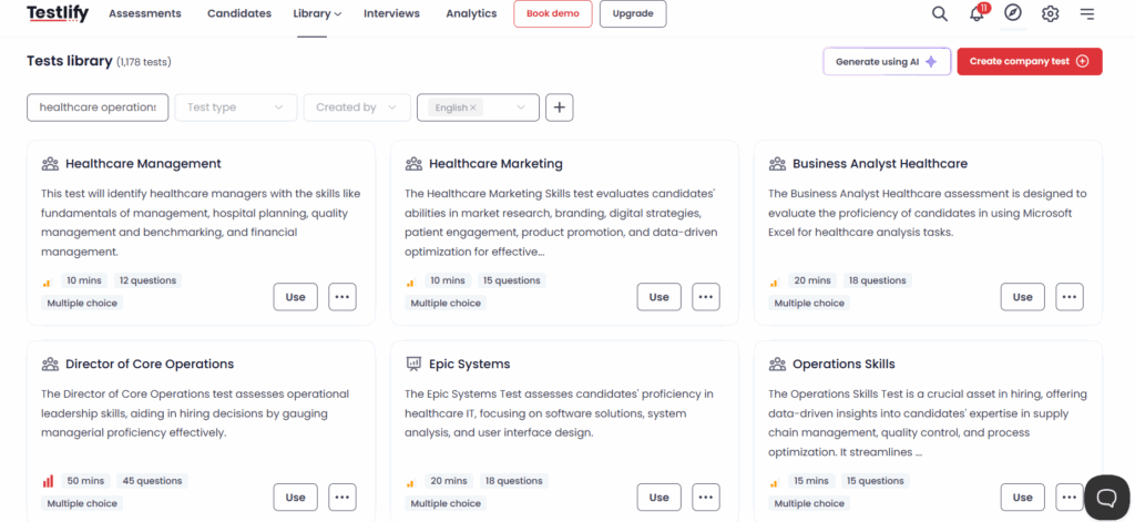 Operations management healthcare