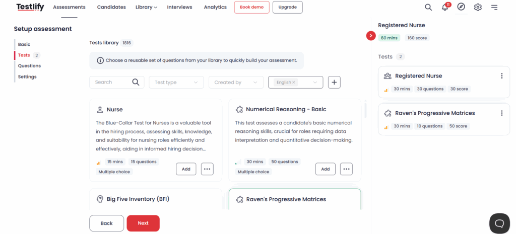 Tests registered nurse role