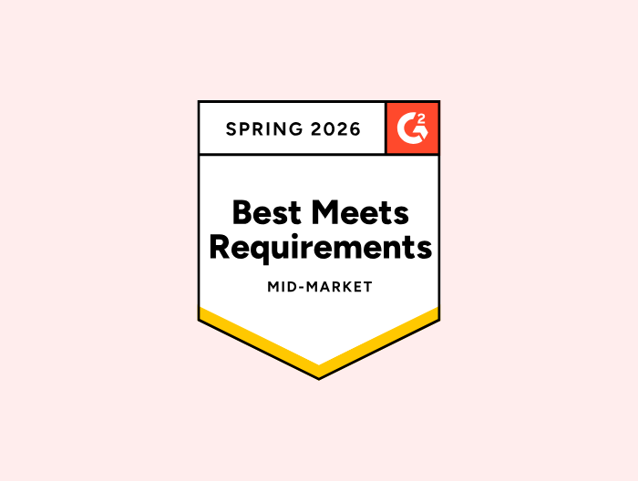 Testlify Best Meets Requirements Mid Market G2 2026 Badge