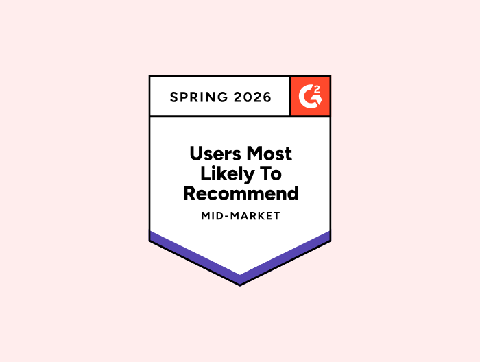 Testlify Users Most Likely To Recommend Mid Market G2 2026 Badge