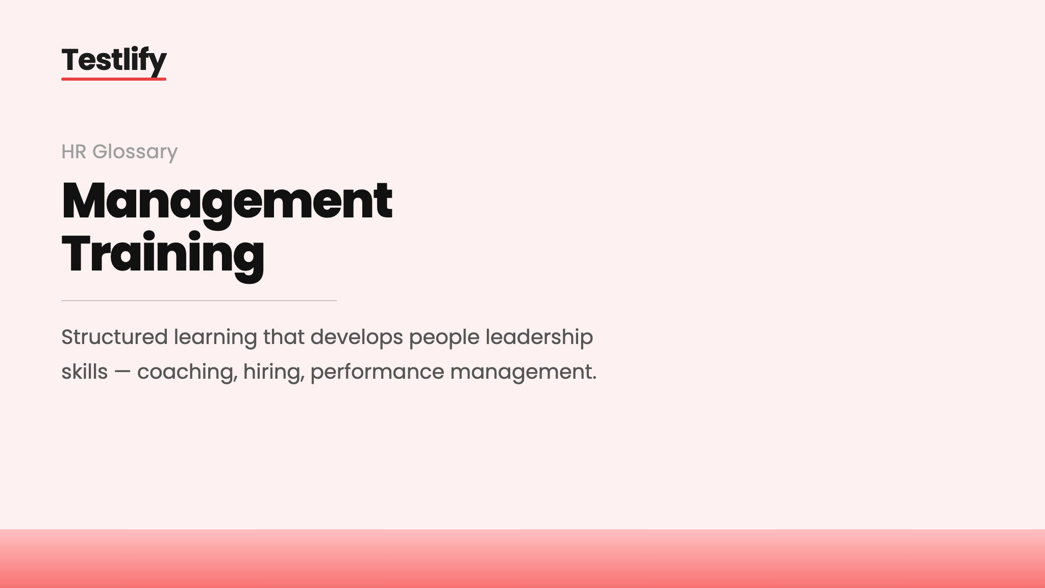 Image showing the meaning of management training