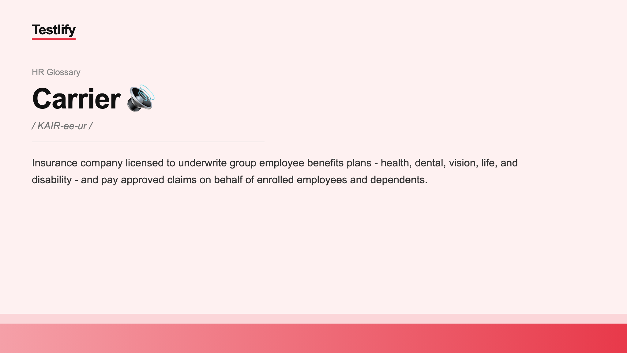 Image showing the meaning of Carrier